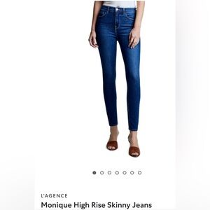 L’AGENCE Monique High Rise Skinny Jeans - Size 26